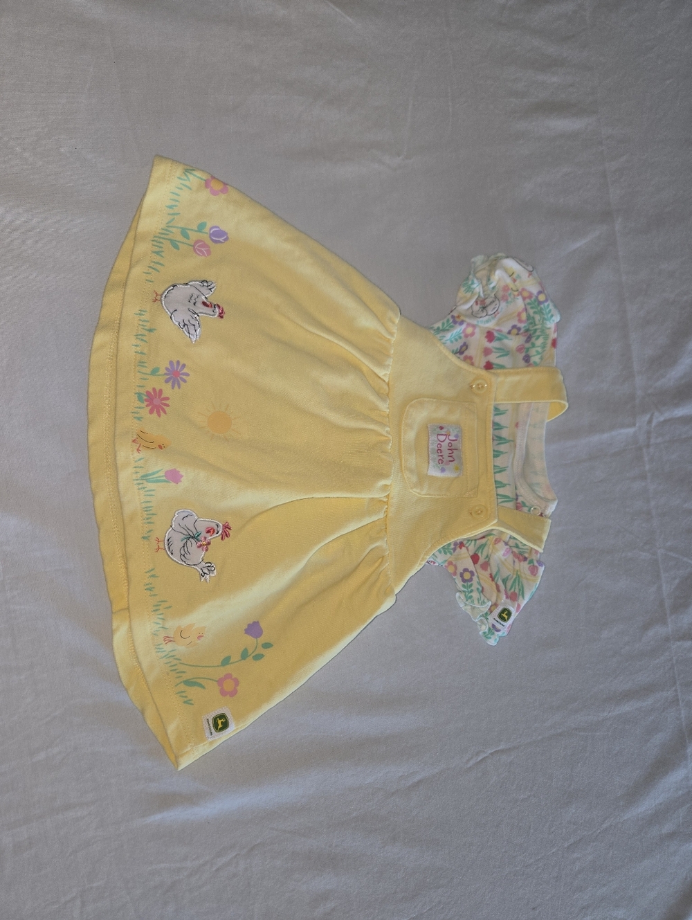 John Deere - Chicken & Tulip Two Piece Outfit - (6-9M)